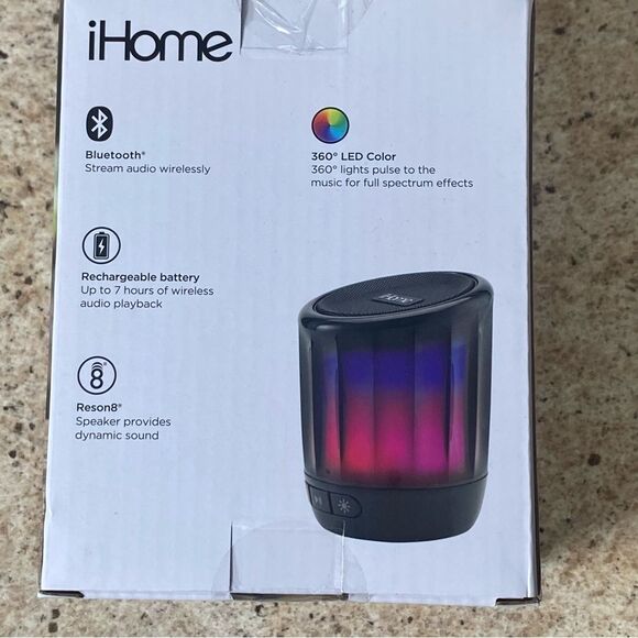 iHome New in Sealed Box Playglow Mini Portable Bluetooth Color Changing Speaker - Picture 4 of 8